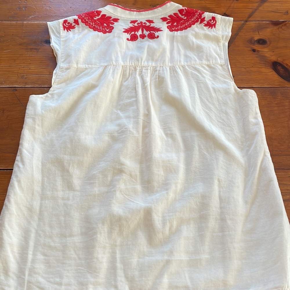 J Crew Embroidered Top - Picture 6 of 7